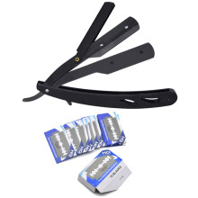 Rasiermesser-Set aus Edelstahl mit Handgriff