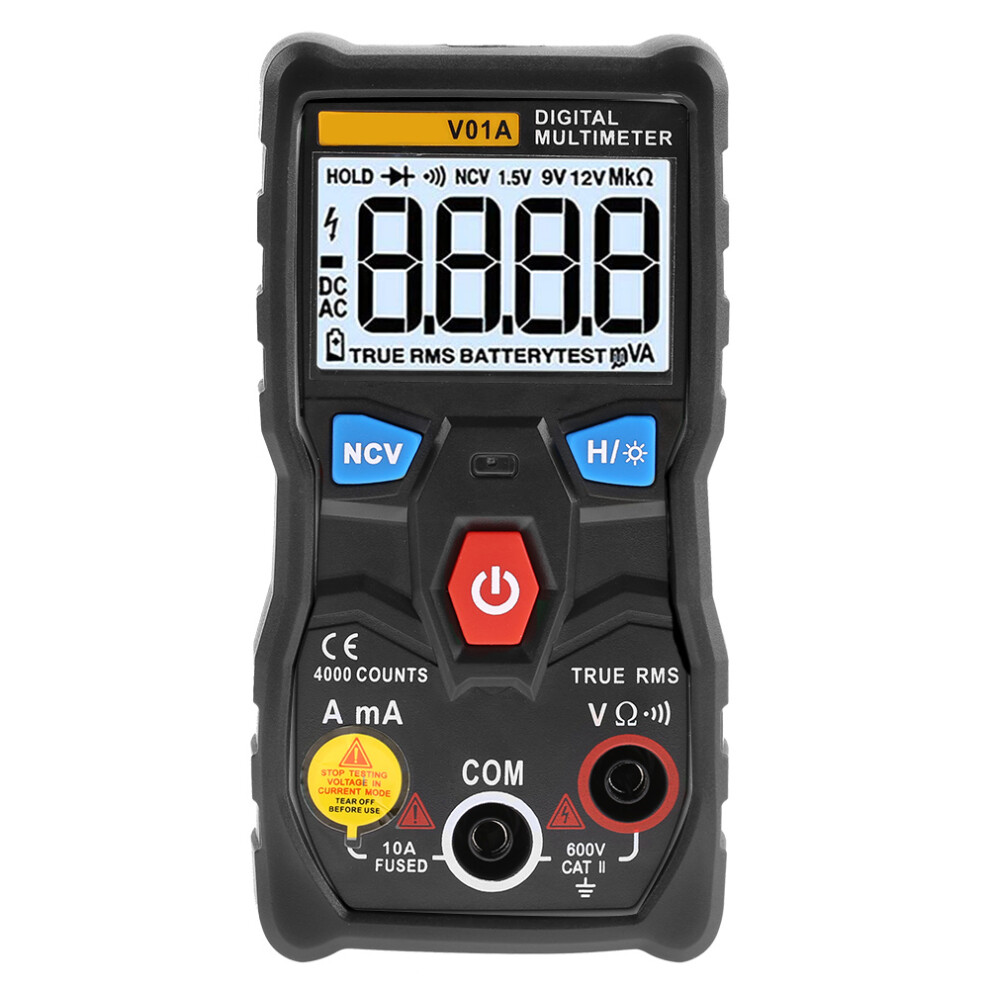 Aneng V01a Auto Range True Rms Digital Multimeter Ac/Dc Voltage Ohm 588248733510