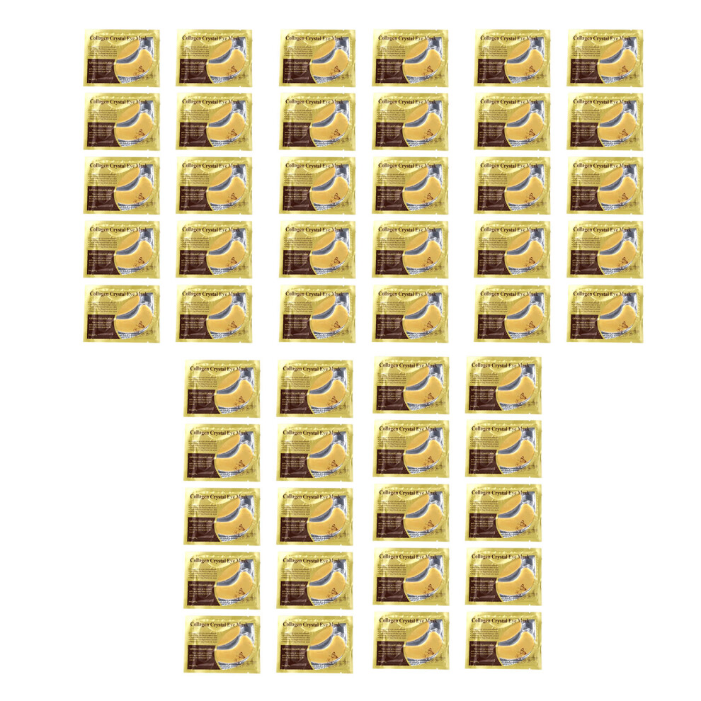 Golden 50Pcs Eye Mask Collagen Hydrating Gel Patch For Wrinkles