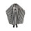 Mantella Taglio Capelli Strisce Nero Bianco Nylon 4