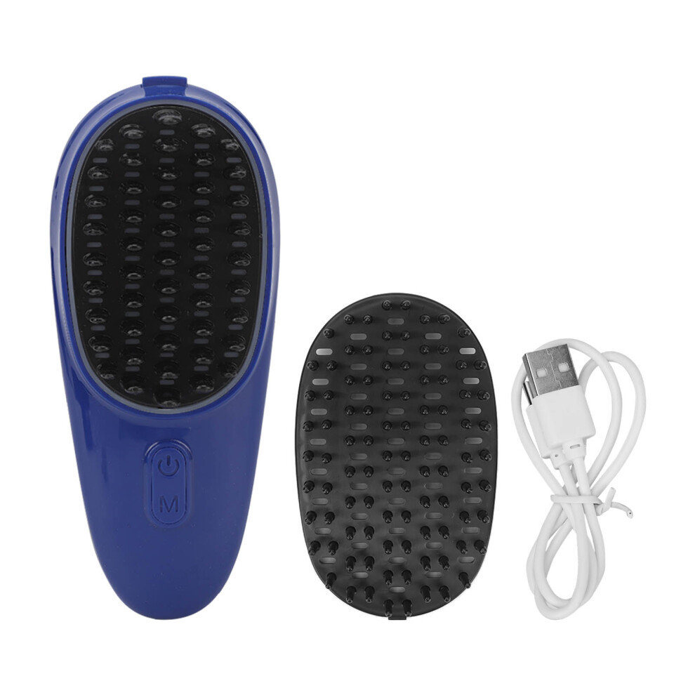 Red/Blue Electric Scalp Massager Brush Vibration Led Hair Growth