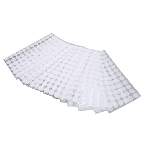 16 Sheets Hook and Loop Dots White Self Adhesive Tapes 2