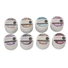 Holografisches Reflektierendes Glitter Gel 8 Farben UV LED