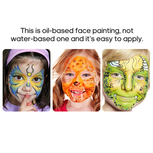 20 Farben Körper- & Gesichtsmalpalette für Halloween 2