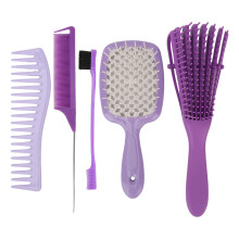 5pcs Hair Comb Set Heat Resistant Detangling Brush for Men