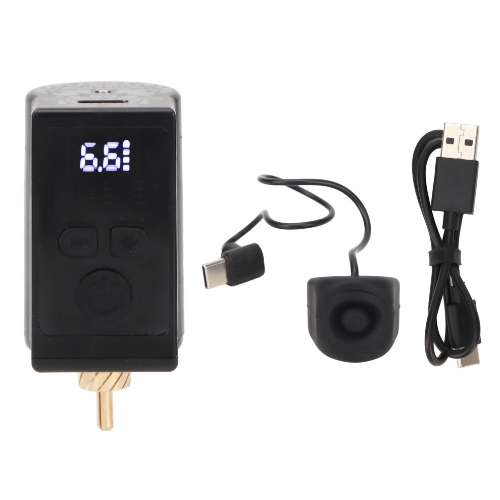 Wireless Tattoo Battery RCA Dual Switch 1450mAh Power Supply