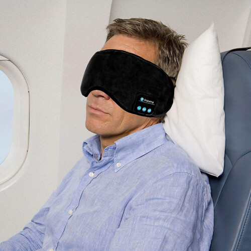 Mascherina per Dormire Wireless con Altoparlanti e Microfono 2