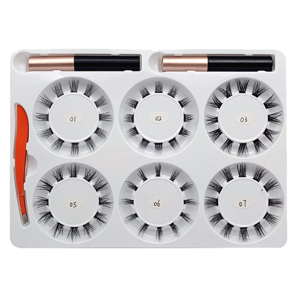 72Pcs Fake Eyelashes Black Assorted Size Curling Soft Extension