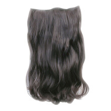 (Dark Brown) Haarverlängerung lang gewellt 4 Clips Dunkelbraun