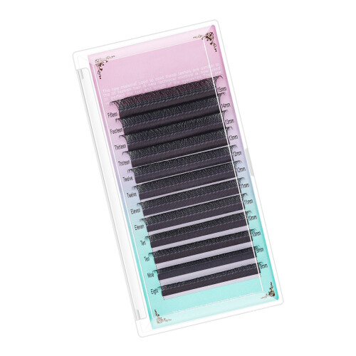 (0.07C 8‑15mm Mixed) Eyelash Extensions 8-15mm Mixed Fluffy 12 Rows Black 1