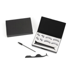 Magnet-Wimpern 4 Paar Selbstklebend Schwarz