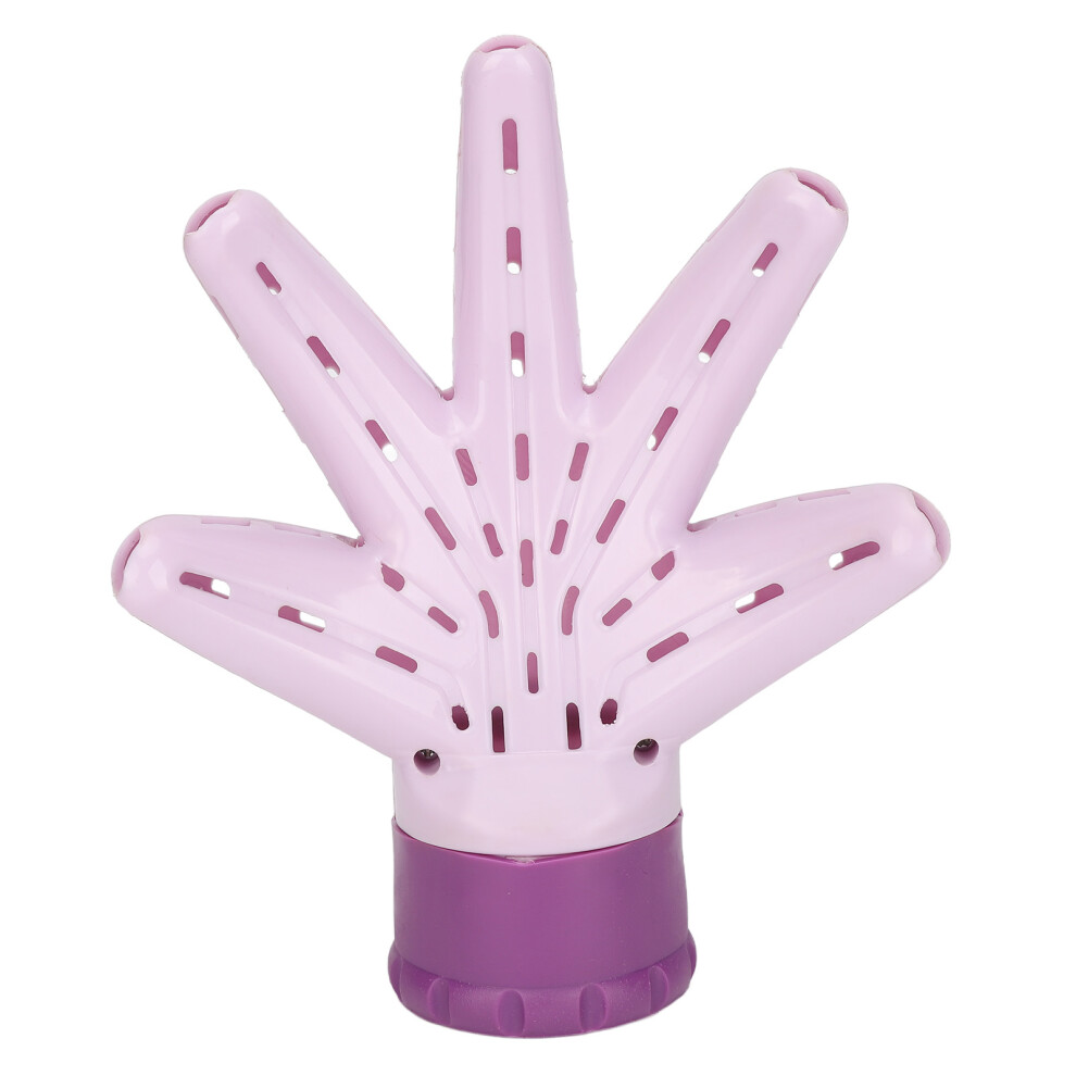 Purple Hair Dryer Diffuser Palm Shaped For Curly Wavy Hair