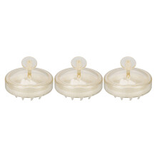 (Glitter Gold) 3x Shampoo-Bürste, ergonomisch, Schuppenmassage, gold