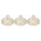 (Glitter Gold) 3pcs Ergonomic Shampoo Brush Gold 1
