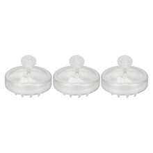 (Glitter Silver) 3x Shampoo-Bürste, ergonomisch, Schuppenmassage, gold