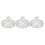 (Glitter Silver) 3pcs Ergonomic Shampoo Brush Gold 1