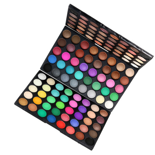 120 Colors Glitter Matte Eyeshadow Palette 3 Layers 2