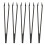 10x Anti-Static Black Plastic Tweezers for Electronics Lab 3