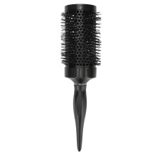 (26x5.7x5.7cm/10.2x2.2x2.2in) Round Hair Brush Negative Ion Massage Nylon Roller Black 26x3.7cm