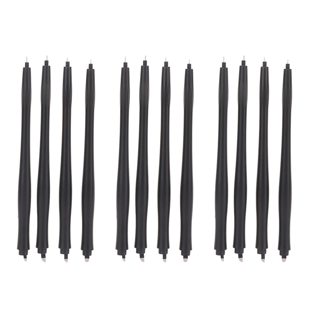 12pcs 12F 14F 16F U18 Microblading Pen Disposable Double Heads
