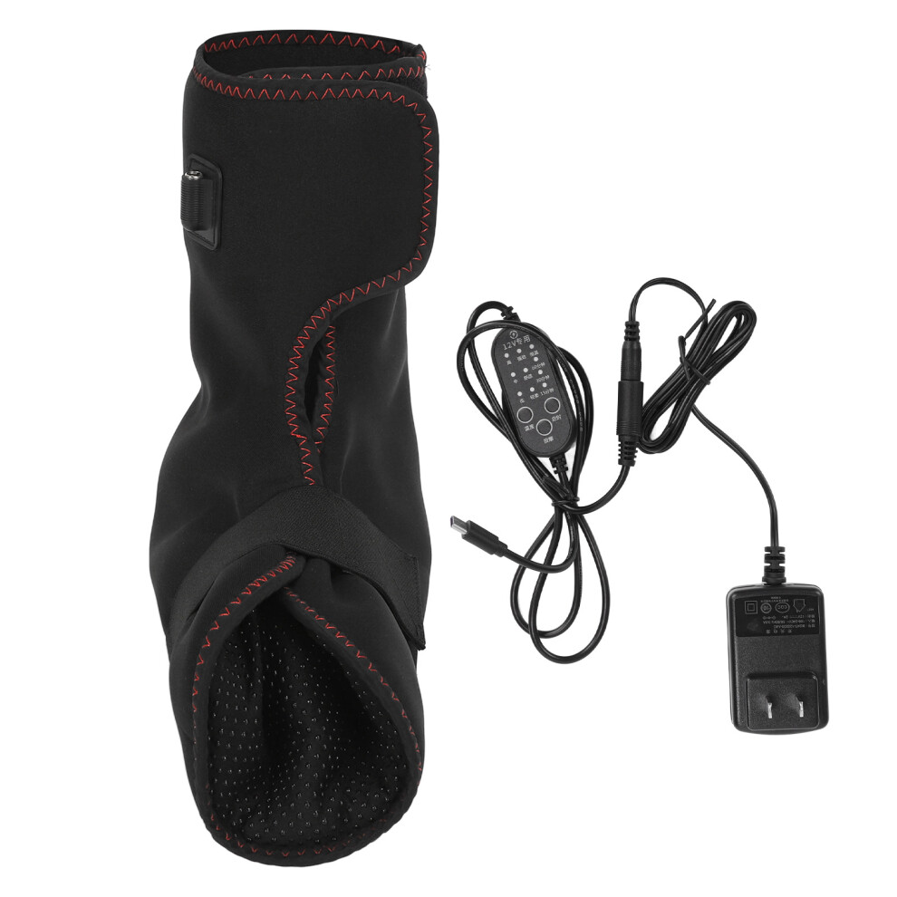 Black (Black) Electric Ankle Warmer Massager Heating Promote Blood Circulation