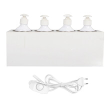 (EU Plug) Massageöl-Erwärmer, 4 Flaschen, einstellbar, schnell