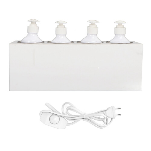 (EU Plug) Massageöl-Erwärmer, 4 Flaschen, einstellbar, schnell
