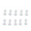 (S) 10pcs Silicone Ear Tips BTE Hearing Aid M 1
