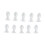 (L) 10pcs Silicone Ear Tips BTE Hearing Aid M 1