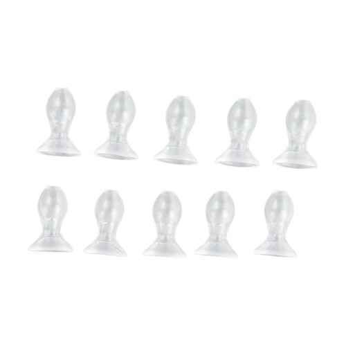 (L) 10pcs Silicone Ear Tips BTE Hearing Aid M