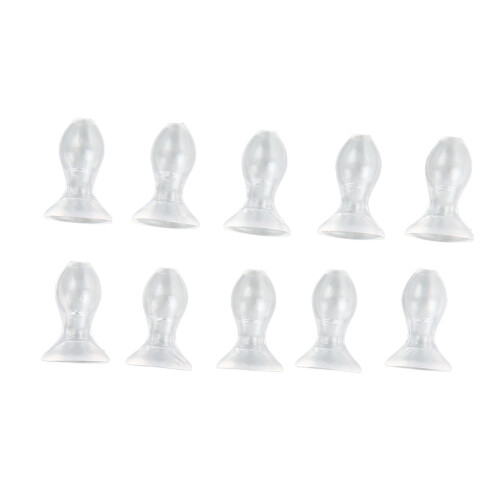 (M) 10pcs Silicone Ear Tips BTE Hearing Aid M