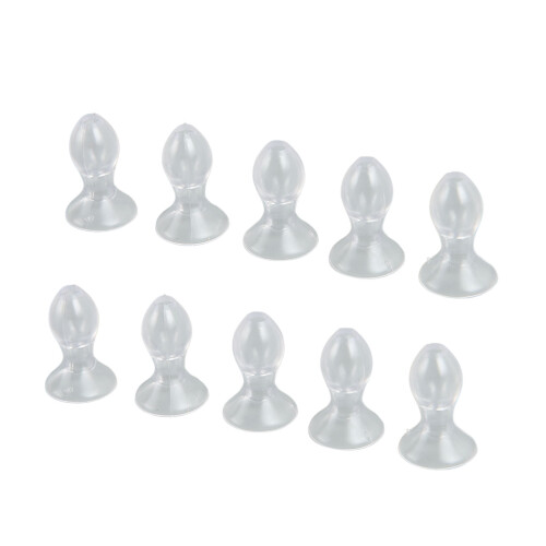(S) 10pcs Silicone Ear Tips BTE Hearing Aid M 2