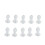 (M) 10pcs Silicone Ear Tips BTE Hearing Aid M 2