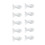(L) 10pcs Silicone Ear Tips BTE Hearing Aid M 5