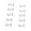 (M) 10pcs Silicone Ear Tips BTE Hearing Aid M 4