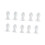 (S) 10pcs Silicone Ear Tips BTE Hearing Aid M 2