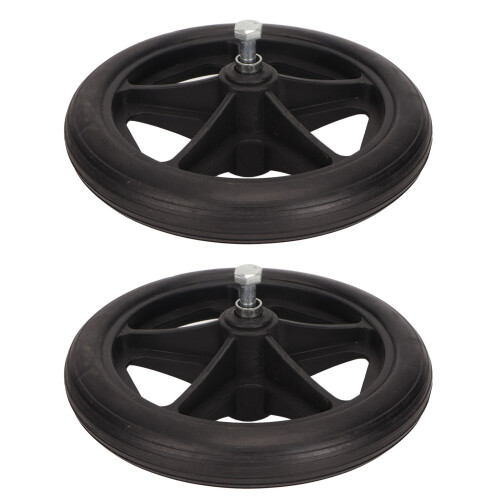 2x 6,5 Zoll Rollstuhlrollen geräuscharm für Rollator 1