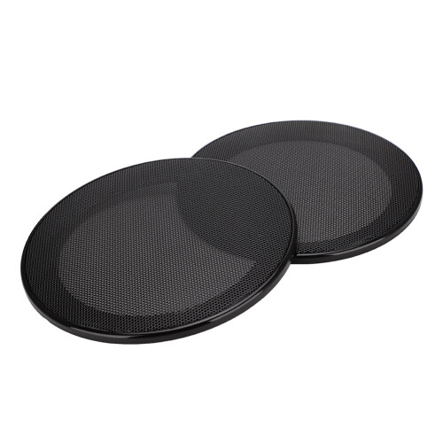 2PCS 5inch Mesh Speaker Cover Black+Black 1