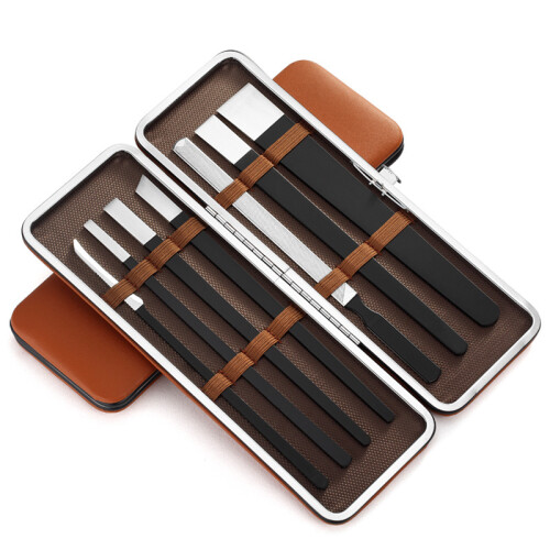 7-tlg. Pediküre-Messer-Set Edelstahl Hautentferner