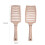 (Pink) Gebogen Geventileerde Haarborstel Ontwarrend Roze 2