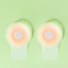 (Round Shape 10cm for C D Cup Free Size) Copri Capezzoli Invisibili in Silicone 6.5cm