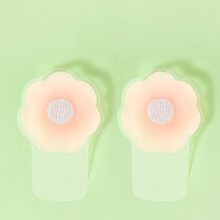 (Flower Shape 10cm for C D Cup Free Size) Copri Capezzoli Invisibili in Silicone 6.5cm