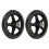 2x Black PU Front Wheels Replacement for Electric Wheelchair 5