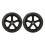 2x Black PU Front Wheels Replacement for Electric Wheelchair 3