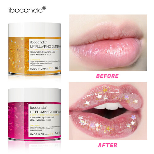 30ml Lip Plumping Glitter Moisturizing Mask 2