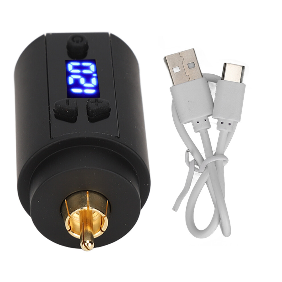 (Type 2) Tattoo Power Supply 3-12V USB Cordless 1500mAh RCA Battery