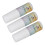 3x 24ml Tattoo-Kleber Glitzer DIY Körper-Schmuck 5