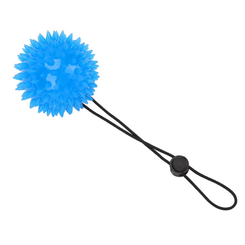 Blue Spike Massage Ball with Lanyard Hand & Finger Exerciser 2
