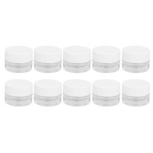 10Pcs 5g PP Cream Jars Leak Proof Clear Travel Toiletry