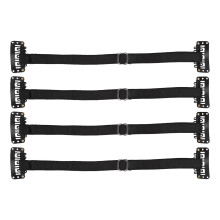(Black) 4PCS Adjustable Face Lifting Band Hairclip
